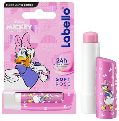Labello Disney - Katrien Duck - Mickey and Friends - soft rose - limited edition - 4,8 gram - caring lipbalm
