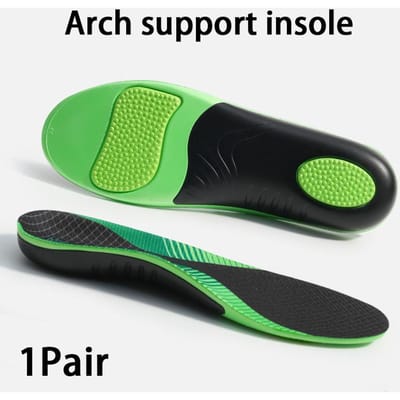 Nieuwe platvoet orthopedische inlegzolen Comfortabele sportschoeninlegzolen Schokabsorberende schoenzool Ondersteuning van de voetboog orthopedische inlegzolen 1 Paar EU45-46