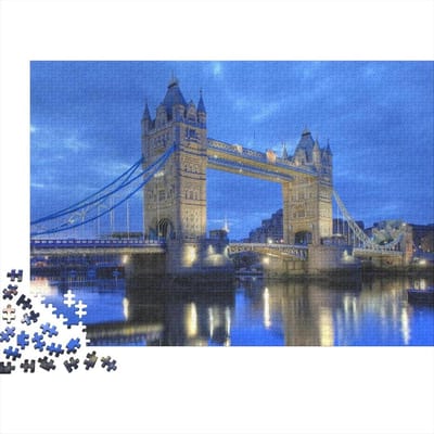 Legpuzzel Londen - Stadsgezicht Puzzel - Ontspanning Thuis - Zoning Design Achterkant - 75 x 50 cm - Stijl 2