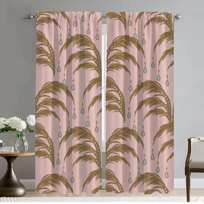 Gordijnen voor Woonkamer Interieur Zwart Goud Bedrukking Tule voor Slaapkamer Afscheiding Halloween Decoratie Shades Gordijn Kind W50xH70cmx2pcs-CL gray