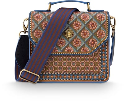 Pip Studio - Frances Crossbody Tas Dames - Schoudertas - Imani - Blauw - 19x7x17.5cm