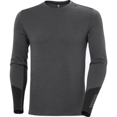 Helly Hansen Lifa Merino Midweight Crew Lange Mouwen Basislaag Grijs 2XL Man