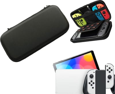 Gadgetpoint - Console Beschermhoes voor Nintendo Switch - Hardcase Opberghoes - Performance Gaming Case - Console Accessoires - Zwart - Black