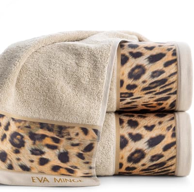 Luxe Katoenen Badstof Handdoek EVA23 70x140 Beige
