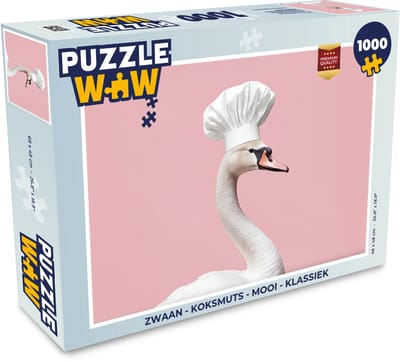 Puzzel Zwaan - Koksmuts - Mooi - Klassiek - Legpuzzel - Puzzel 1000 stukjes volwassenen