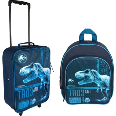 Jurassic World reisset; trolley en rugzak