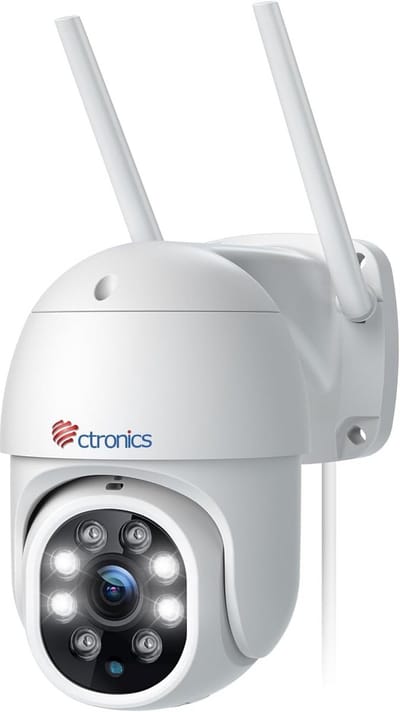 Buitenbeveiligingscamera 2,5K 4MP Wifi Dual-Band met Kleuren Nachtzicht en Menselijke Herkenning