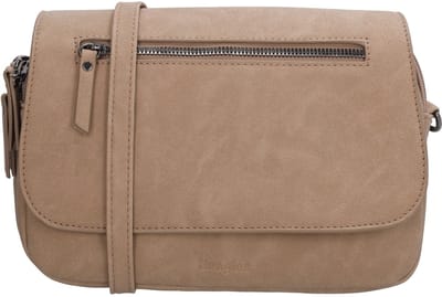 Beagles Cambrils Schoudertas - Crossbody - Dames - Tas - Overslag - Ritssluiting - Lichttaupe