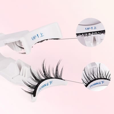 Z LRAQI BEAUTY Magnetische Nepwimpers Natuurlijk uitziende Nepwimpers Nepwimpers met Kruller voor Oogmake-up Geen Lijm MIX-2