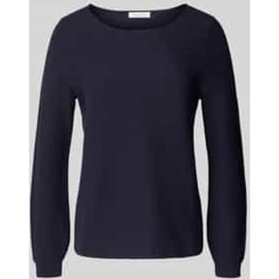 Regular fit shirt met lange mouwen van puur katoen in gebreide look
