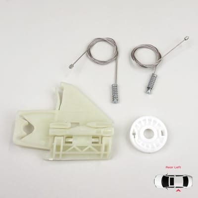BWR5076 Kit de réparation de lève-vitre électrique Arrière Gauche pour Skoda Octavia MK2 A5 1Z3 1Z5 2004-2013 4/5 Portes 1Z0839655
