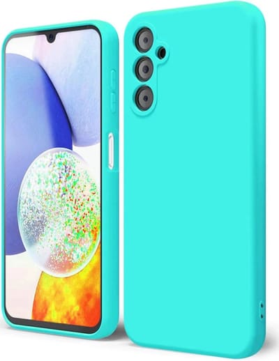Hoesje met Camera Bescherming Geschikt voor Samsung Galaxy A14 | Back Cover | Dun | Flexibel TPU | Blauw