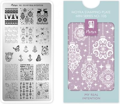 Moyra Mini Stamping Plate 105 My Real Intention