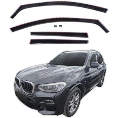 Luchtafweerders - BMW X3 G01 (2017-2023) - 4 stuks - UV-bestendig acryl - Eenvoudige montage