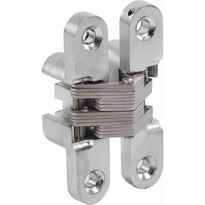 180 Graden Zinklegering Onzichtbare Vouwdeur Kruis Verborgen Scharnieren 43.7mm 60.4mm  68.8mm 94mm 60.4mm