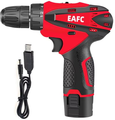 EAFC - Draadloze Accuboormachine – Compacte Elektrische Boor & Schroevendraaier – Incl. accu Oplaadbare – Ideaal voor Klusjes in en om het Huis – Boormachine - Boorhamer