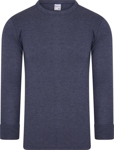 Beeren Heren shirt met lange mouwen Blauw - maat L