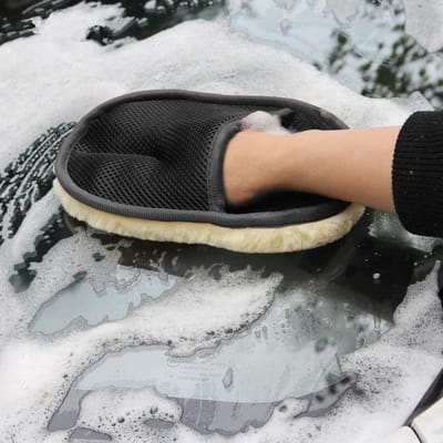 Auto Styling Wol Zacht Auto Wassen Handschoenen Reinigingsborstel Motorfiets Washer Care Producten