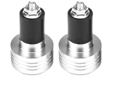 Dailygoods- Stuuruiteinden Aluminium - Motor Handvatten - Universeel 22 mm - 2 Stuks - Gewicht Balansplug - Lengte 54 mm - Motorhandvat