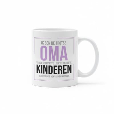 Trotse Oma Mok – Beste Oma Ooit Tekst Koffiemok – 330 ml Keramische Mok