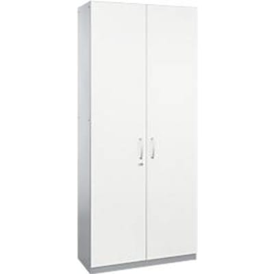 Schäfer Shop  Genius Vleugeldeurkast TETRIS SOLID, stalen romp, 6 ordnerhoogten, B 1000 mm, afsluitbaar, wit/blank aluminium