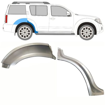 Reparatiepaneel achterspatbord voor Nissan Pathfinder R51 2004-2013 / Rechts
