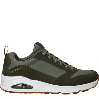 Skechers Skechers Uno Stacre Sneakers groen Leer