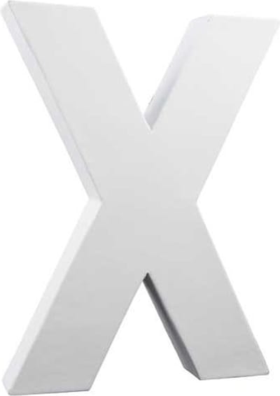 Letter wit X 20,5 cm