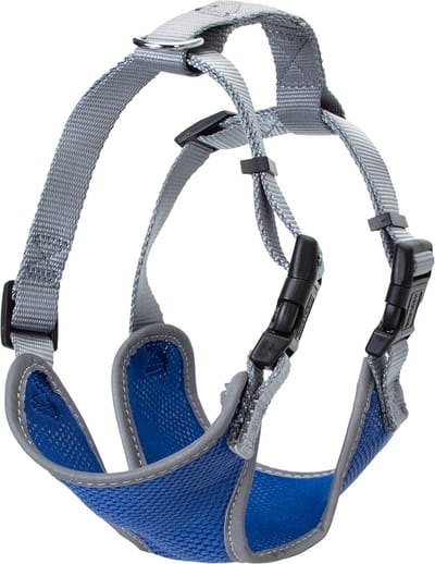 Nobleza Hondentuig - H-model Hondenharnas - Reflecterend en Ademend Mesh - Verstelbaar - Maat S - Blauw