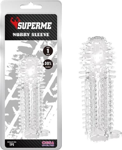 SuperMe - Nubby Sleeve - Transparant