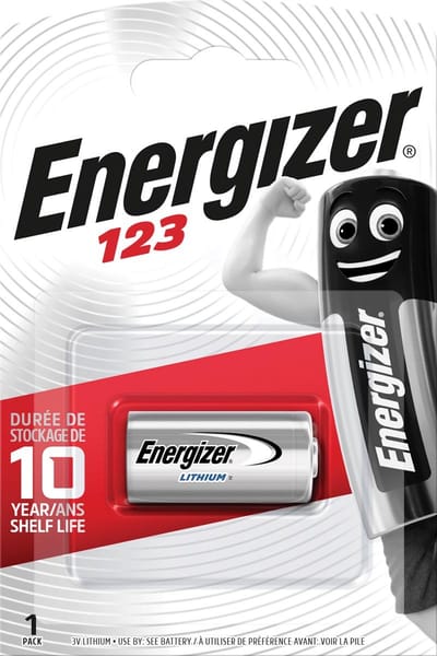 Energizer Battery CR123 Lithium 1-pack