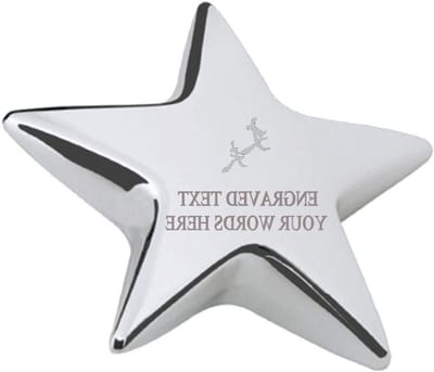 Bureau Papiergewicht - Gegraveerd Gewicht - Papieren Op Orde - Vilt Antislip - 70mm - Zilver