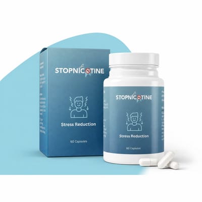 StopNicotine - Stoppen met Roken - Anti-Stress supplement ter ondersteuning van ontspanning tijdens nicotineontwenning - 60 Stuks