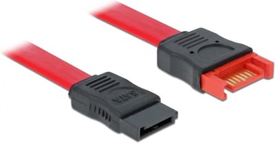 SATA data verlengkabel - plat - SATA600 - 6 Gbit/s / rood - 0,20 meter