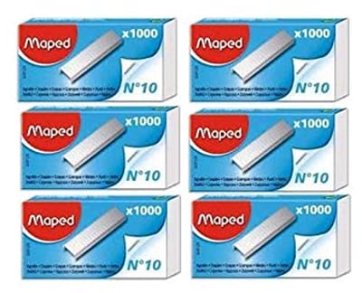 Verzinkte Nietjes nr. 10 - 6 Verpakkingen van 1000 Stuks