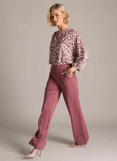 YEST Paloma Essential Bottoms - Plum - maat W34 / L32