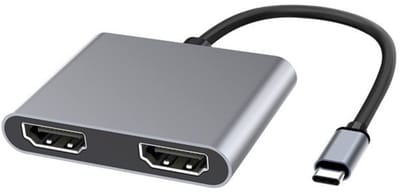 Type-C Hub 2-in-1: dubbele HDMI-uitgang voor een soepele verbinding