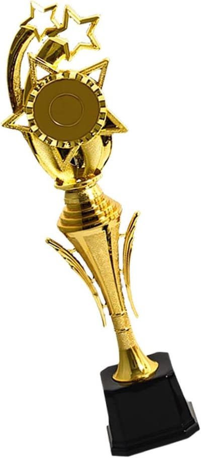 Trofee Bekers - Winnaars Prijs - Wedstrijd Prijzen - Gouden Ster Decoratie - Tot 47 cm - Goud