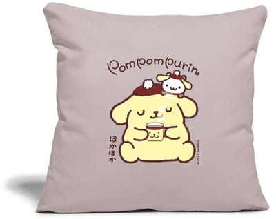 Pompompurin Drinkt Koffie Met Muffin Sierkussenhoes, 45 x 45 cm