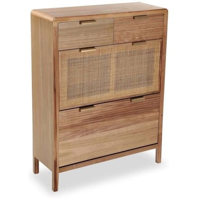 Houten Commode - VERSA - Skopje - 2 lades - 107 x 80 x 30 cm