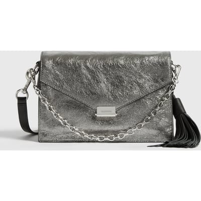AllSaints Miki Lea Xbody Gunsmoke Grey Maat: OS | Handtassen Outlet | Dames | Grijs