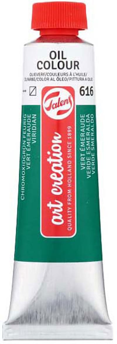 Olieverf tube 40ml schilderen Vert Meraude 616 creatief.