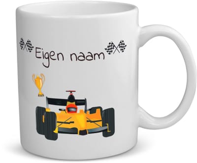 Akyol - formule 1 met eigen naam - koffiemok - theemok - Sport - formule 1 fans - liefhebber - cadeau - verjaardag - geschenk - gepersonaliseerd - jongens en meisjes - 350 ML inhoud