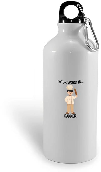 Hacebo® - Later word ik bakker waterfles - Bakker - Bakkers - Bakkerij - broodbakker - werk - water fles - 400ML