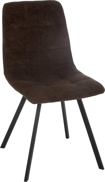 J-Line stoel Clark - metaal/polyester - bruin