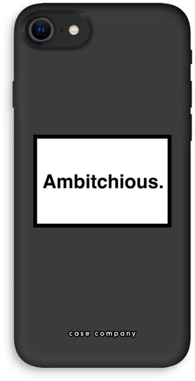 Case Company® - Hoesje geschikt voor iPhone SE 2020 hoesje - Ambitchious - Biologisch Afbreekbaar Telefoonhoesje - Bescherming alle Kanten en Schermrand