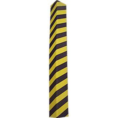 Mottez garage hoekbeschermingsprofiel, voor binnen, zelfklevend, afwasbaar, L 1180 x B 125 x H 25 mm, PU schuim, geel-zwart