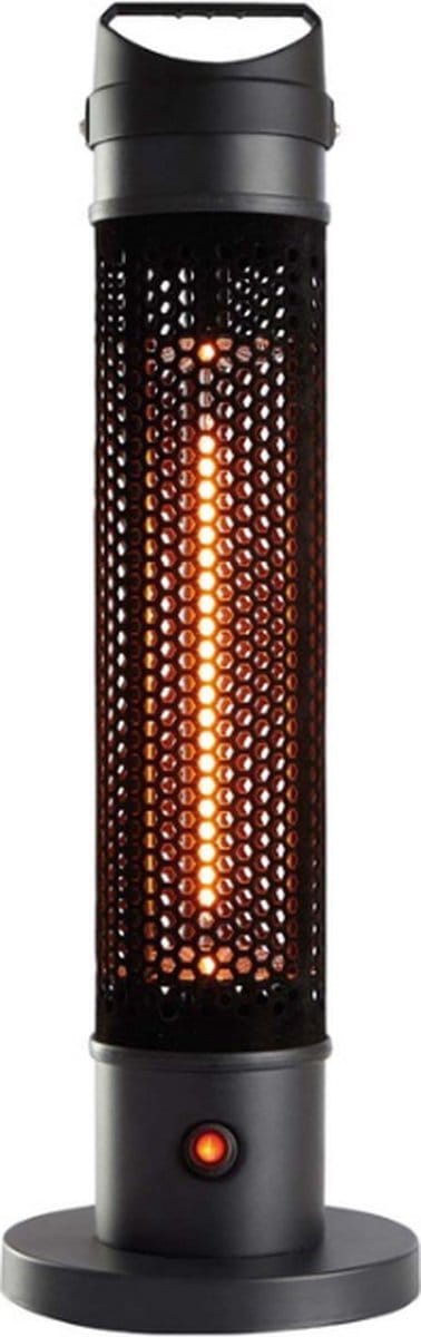 Heater - Terasverwarmer Elektrisch - Staand - 67 cm - 1200 W - Waterbestendig IP55 - Omvalbeveiliging