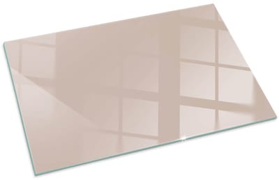 Tulup Kachel Vloerplaat - Kleur Lichtbruin Vloerplaat Voor Kachel - 100 cm x 70 cm - Oranje Onderplaat Kachel - Rechthoek Kachel Vloerplaat - Plaat Onder Houtkachel - Vloerplaat Openhaard - Plaat Voor Onder Houtkachel