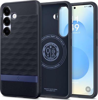 Spigen Geschikt voor Samsung Galaxy S25 Plus - Parallax Magfit - Geschikt voor Mag Back Cover Hoesje - Paars